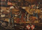 Die Sprengung der Godesburg am 17.12.1583 (Ausschnitt) © Bayerisches Armeemuseum